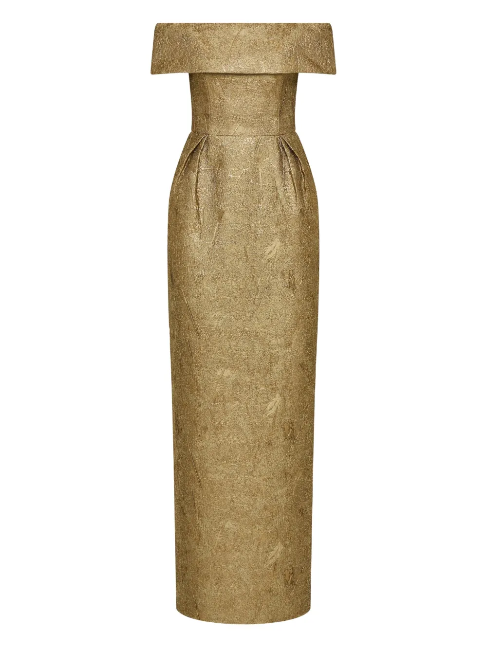 Rebecca Vallance off-shoulder brocade gown | Gold | Image 1