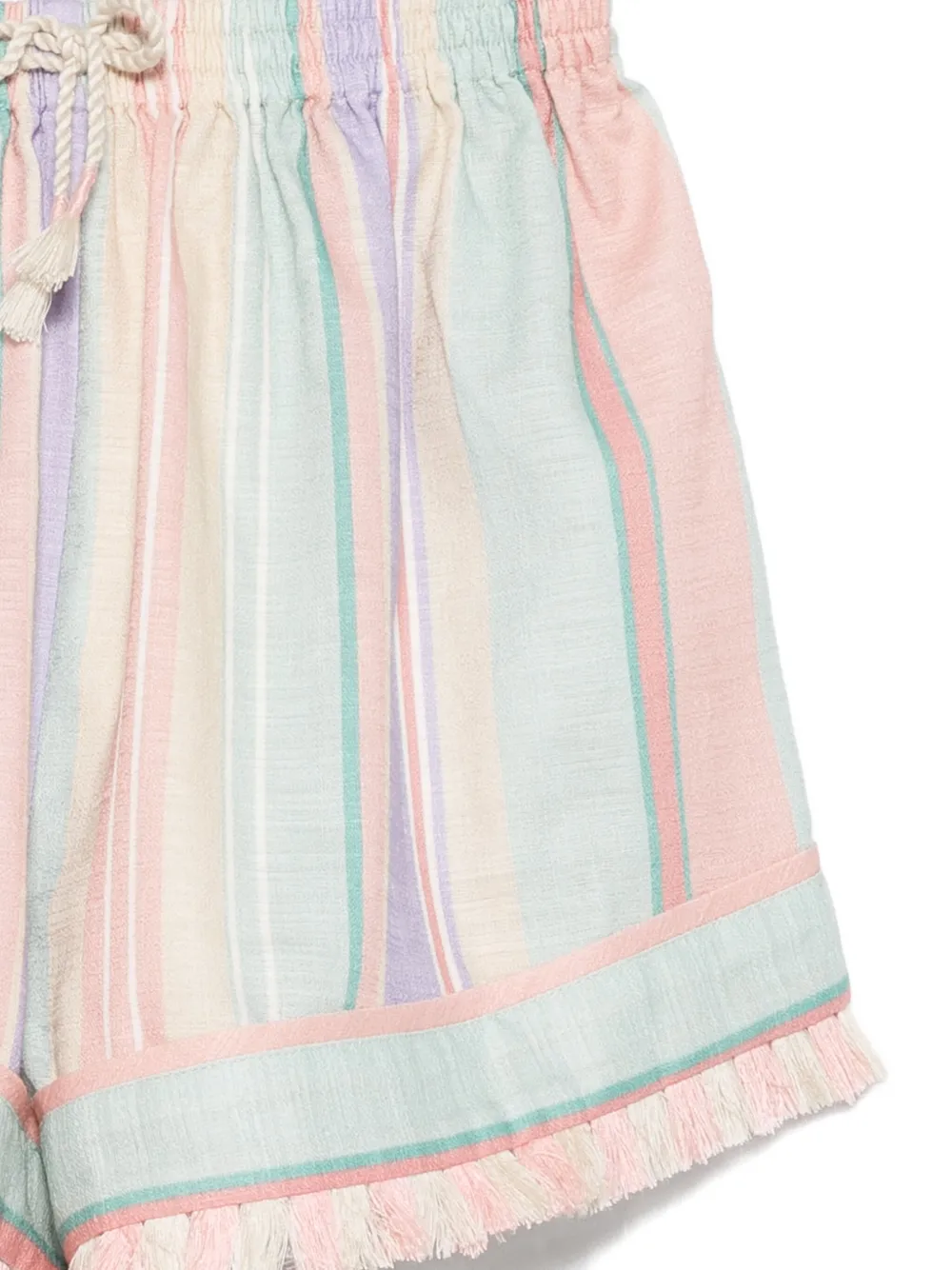 ZIMMERMANN Kids Gestreepte shorts Roze
