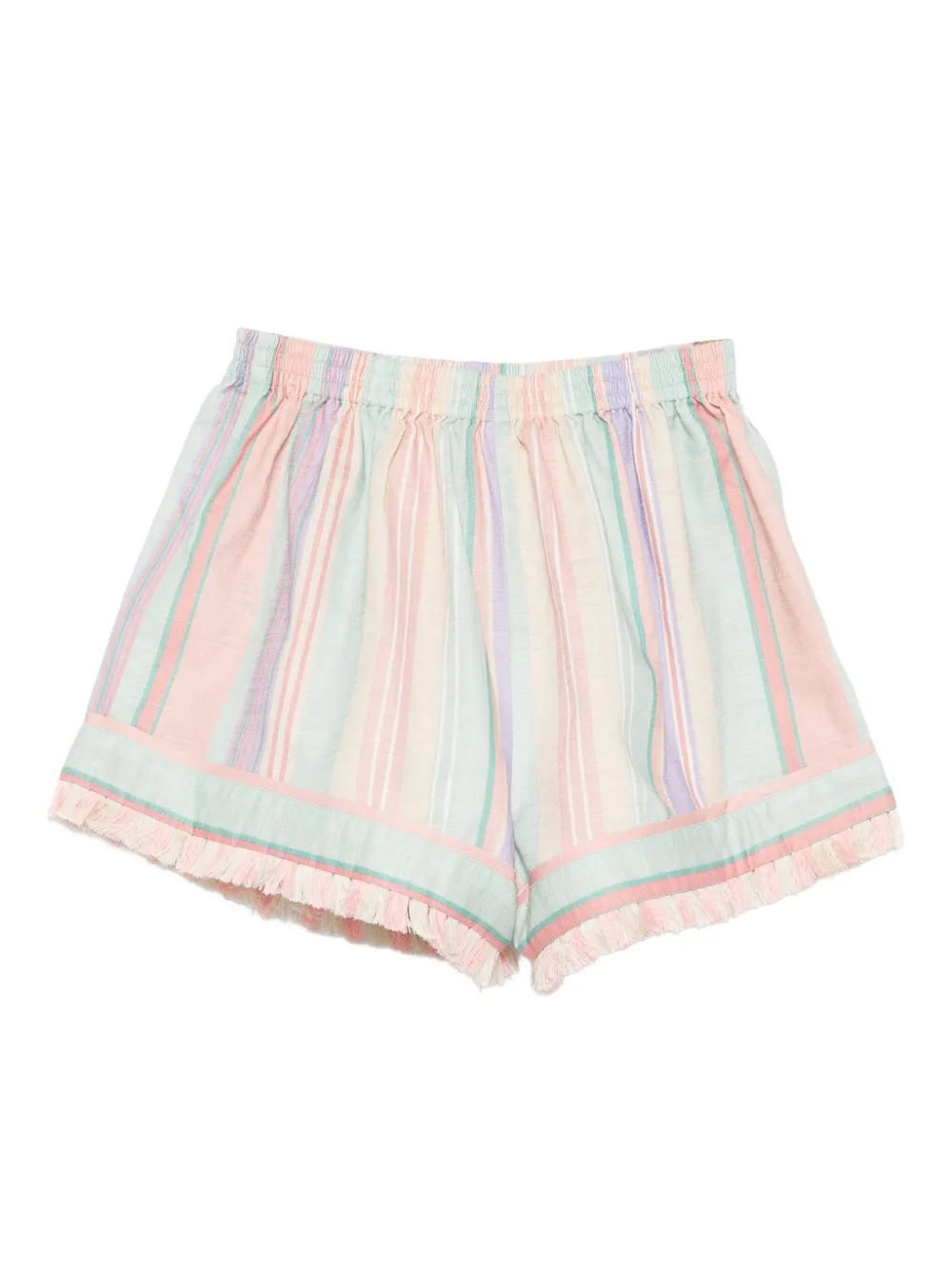ZIMMERMANN Kids Gestreepte shorts Roze