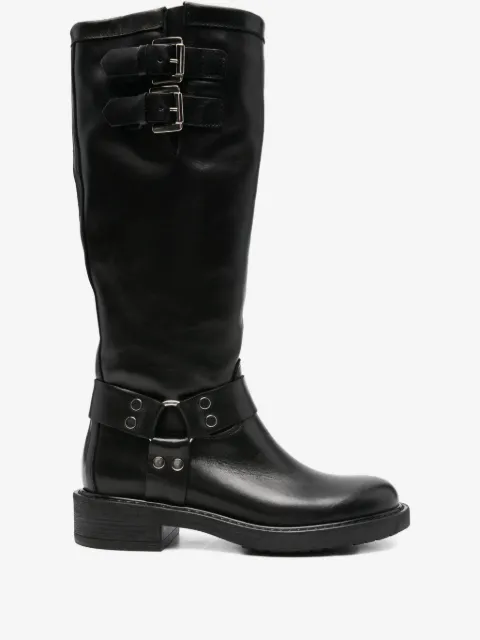 Metisse bottes en cuir à boucles 40 mm