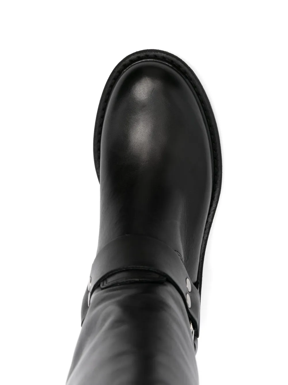 Metisse 40mm buckle-strap leather boots Black