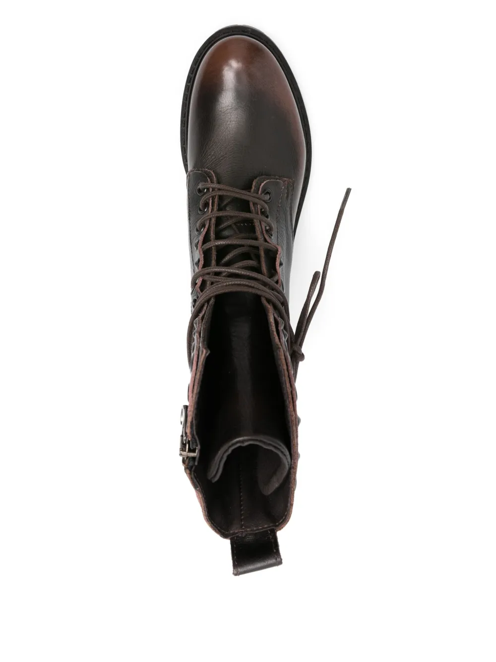 Metisse 40mm Lace-up Eyelet-detailed Combat Boots In Brown