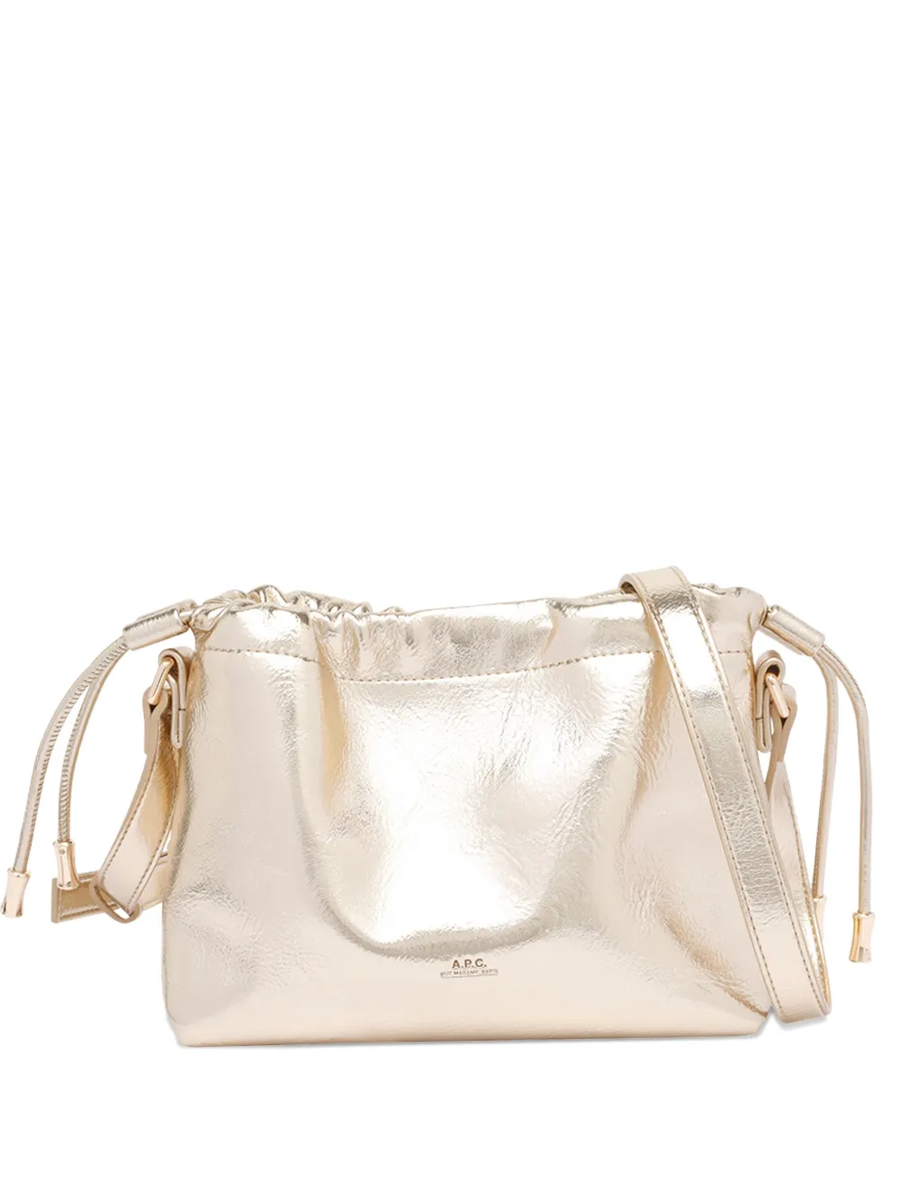 A.P.C. Ninon mini-schoudertas met trekkoord Goud
