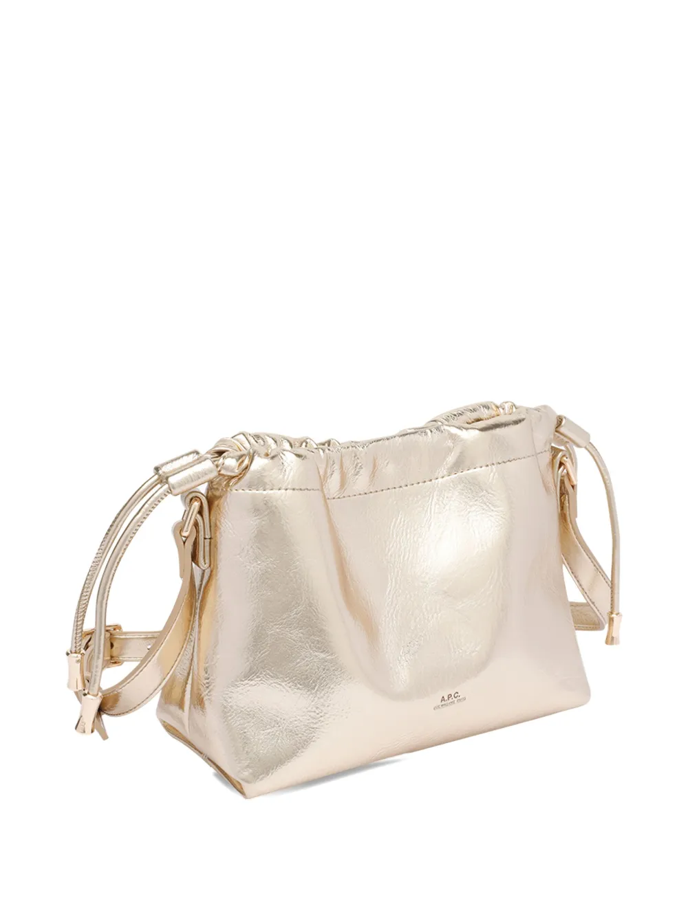 A.P.C. Ninon mini-schoudertas met trekkoord Goud