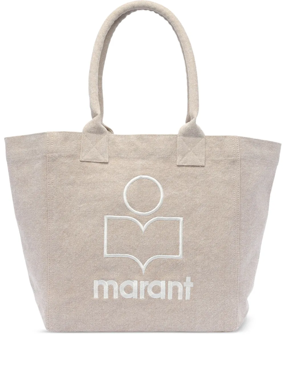 ISABEL MARANT logo-embroidered tote bag | Neutrals | Image 1