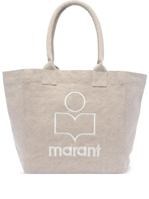 ISABEL MARANT logo-embroidered tote bag
