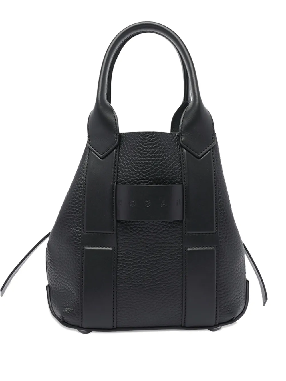 Hogan Script leather tote bag | Black | Image 1