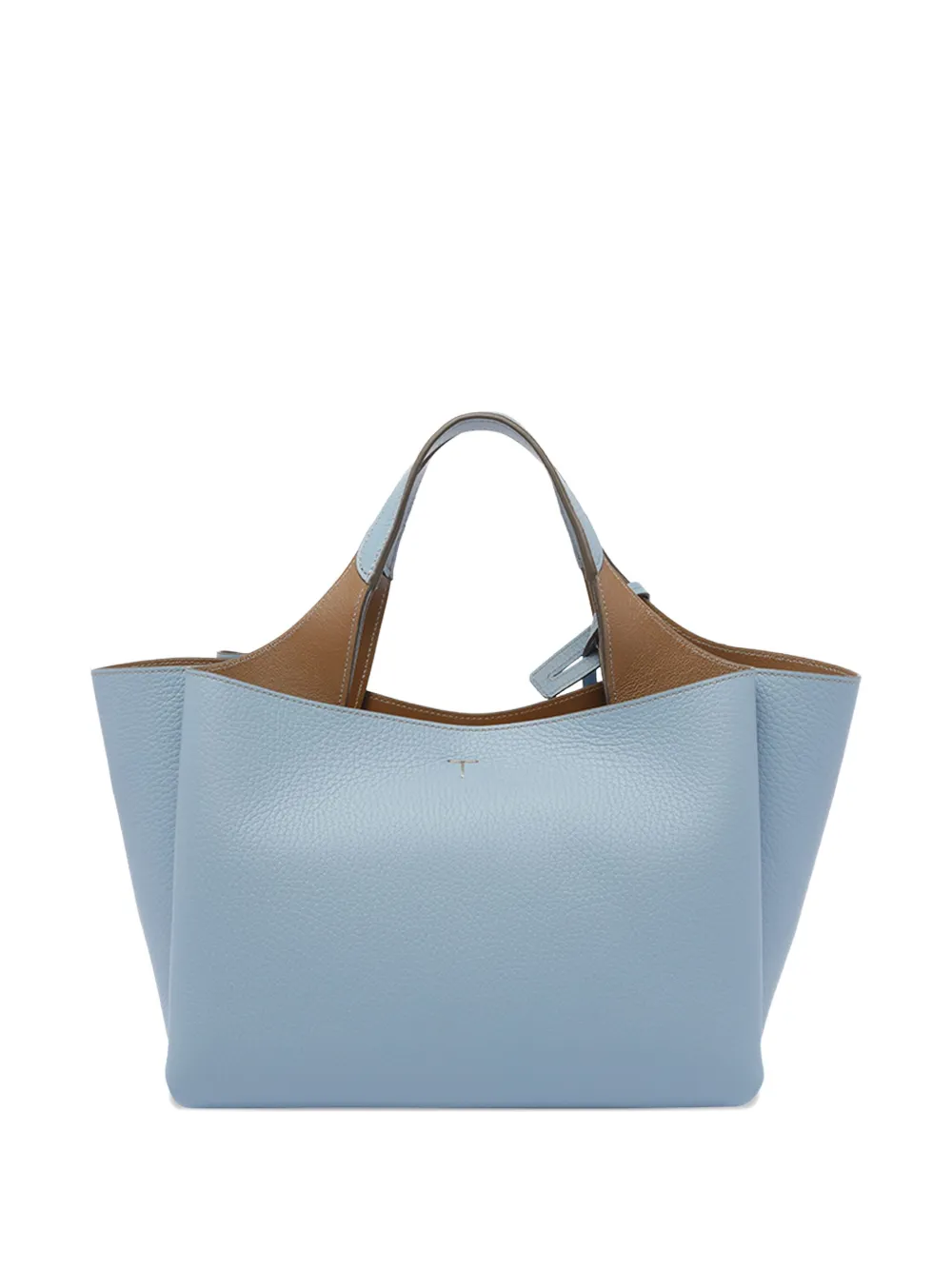 Tod's Leren shopper met logo Blauw
