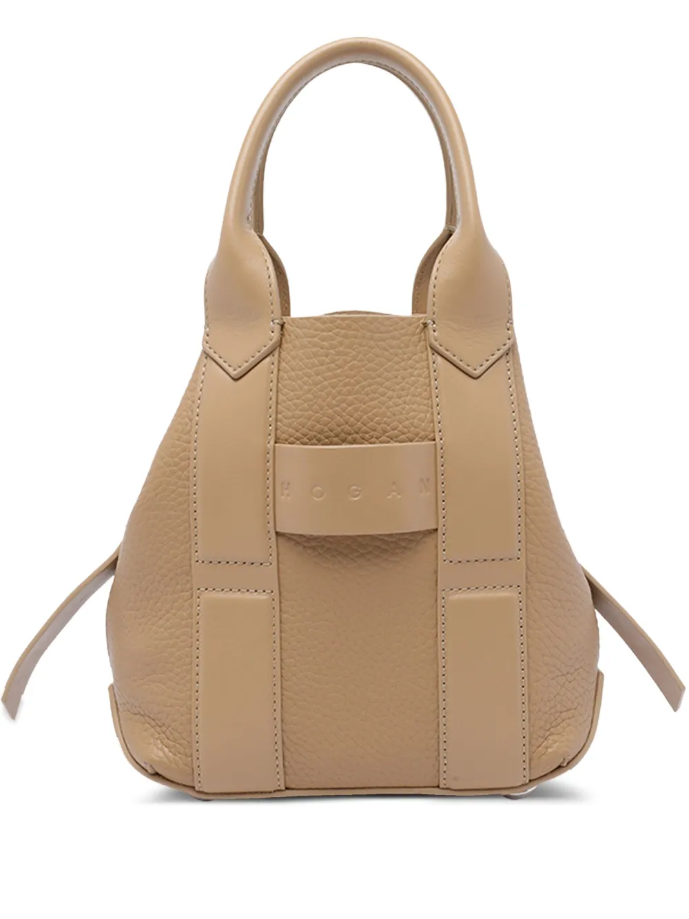 Hogan small Shopping Script leather tote bag | Neutrals | Image 1