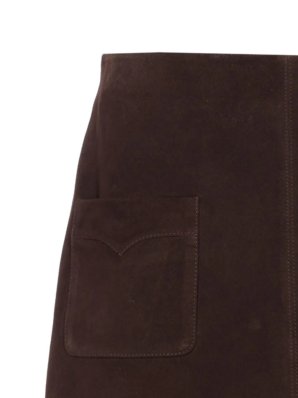 Zadig&Voltaire Leren mini-rok Bruin
