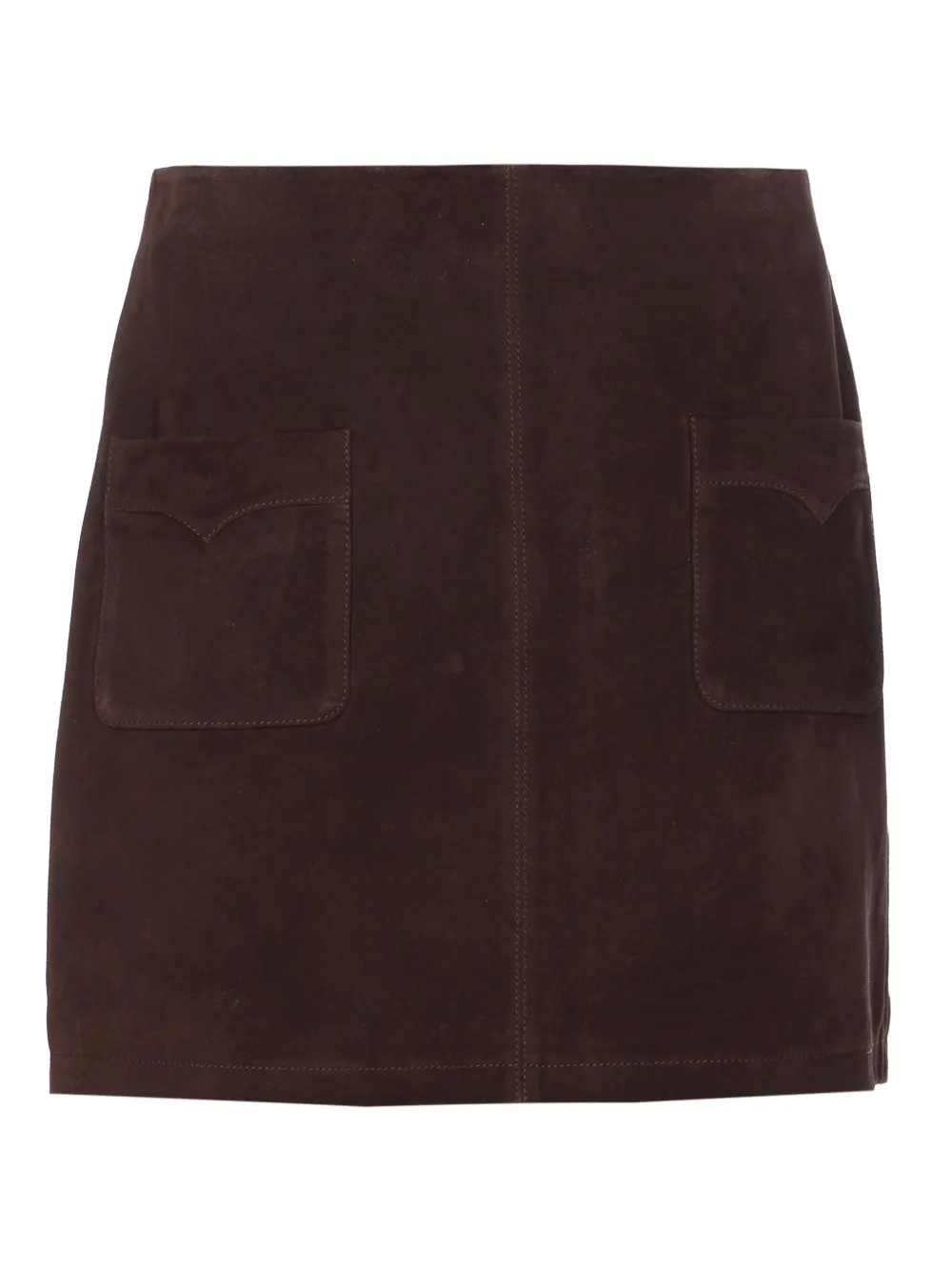 Zadig&Voltaire Leren mini-rok Bruin