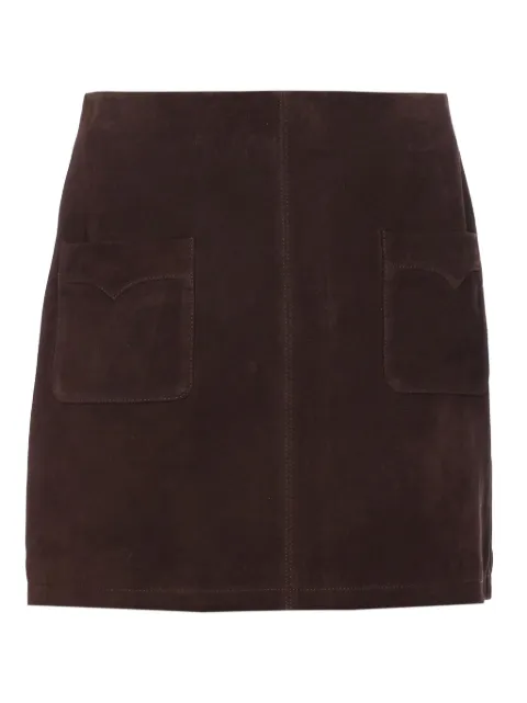 Zadig&Voltaire minifalda de piel