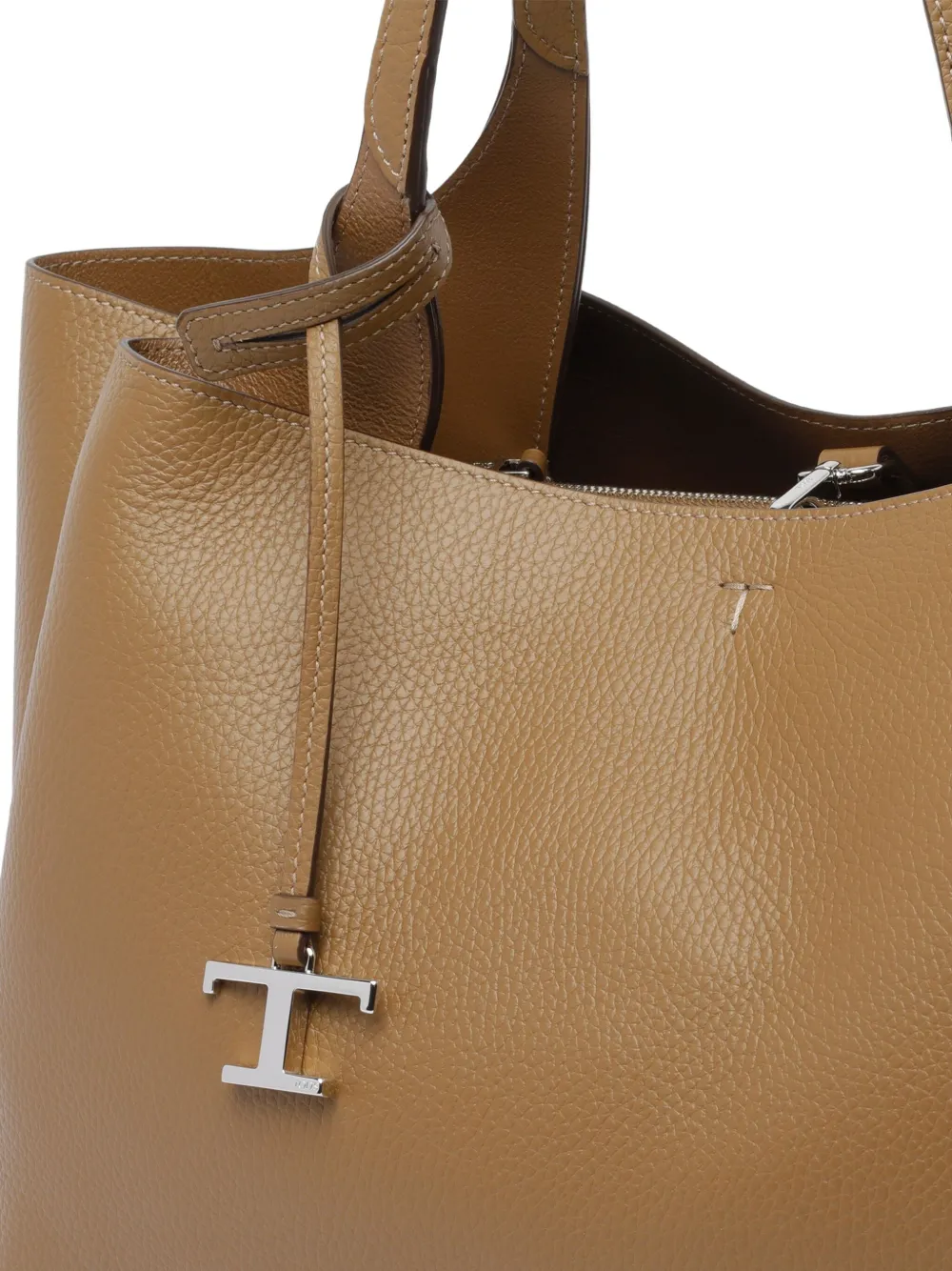 Tod's Medium shopper met logo Bruin