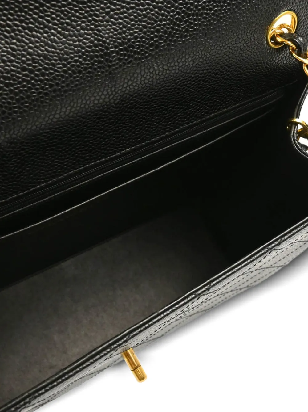 CHANEL Pre-owned 1998 Jumbo Classic Flap Shoulder Bag In Black