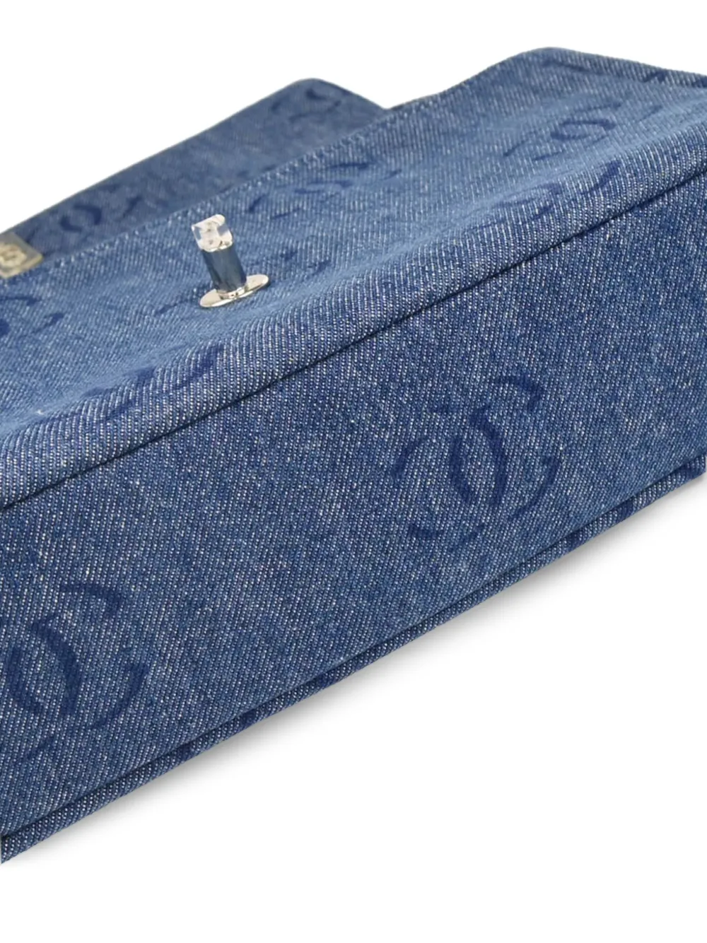 Pre-owned Chanel 2002 Denim Handbag In Blue