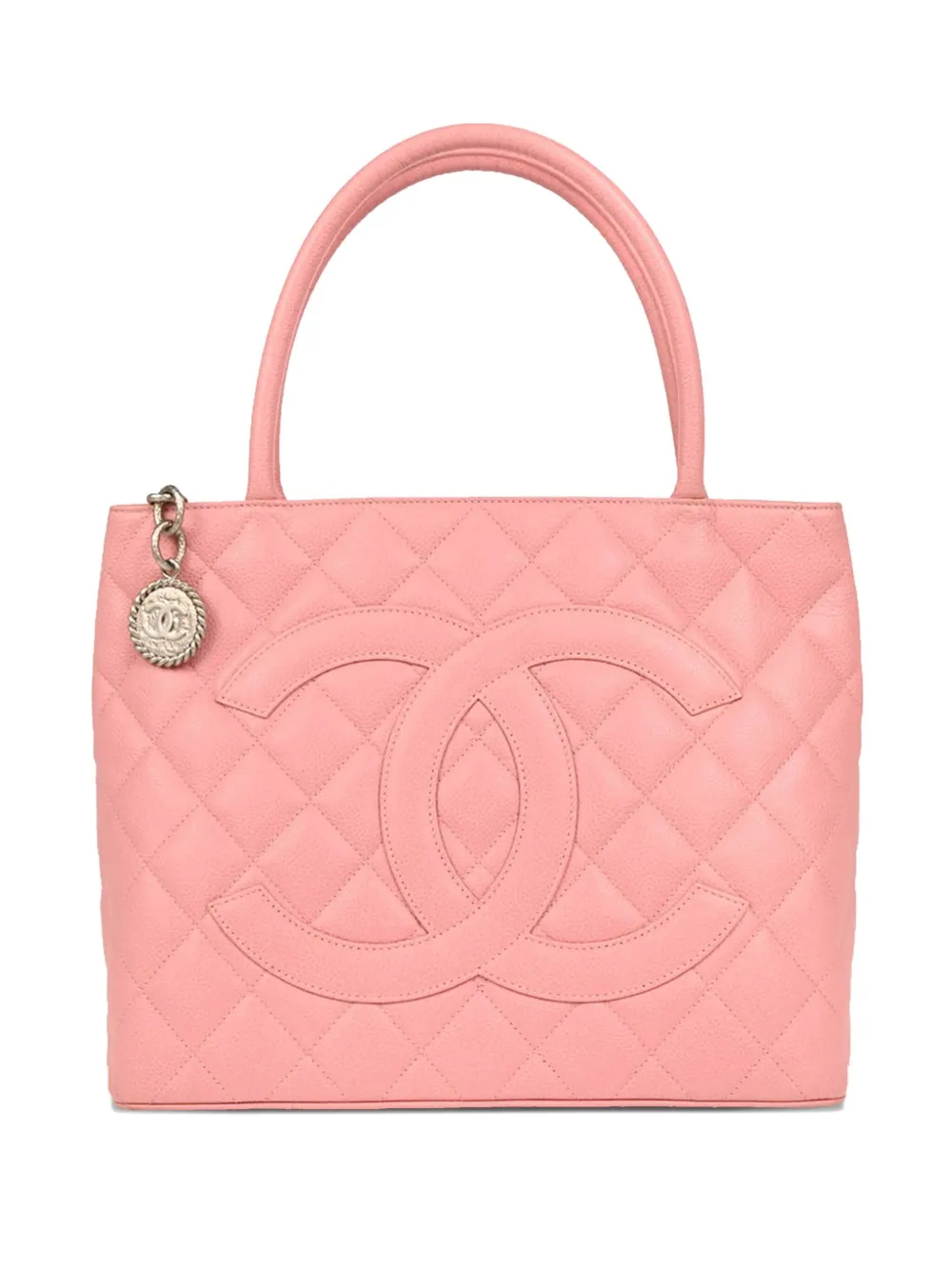CHANEL Pre-Owned 2003 Medallion quilted tote bag | Pink | Image 1