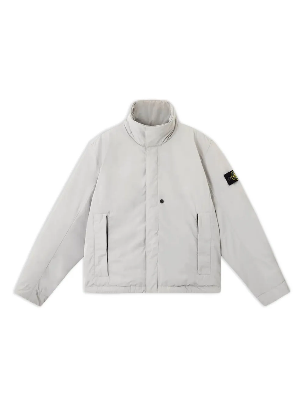Stone Island logo-patch jacket | Grey | Image 1