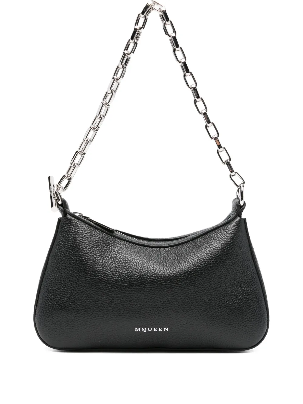 Alexander McQueen T-Bar leather shoulder bag Zwart