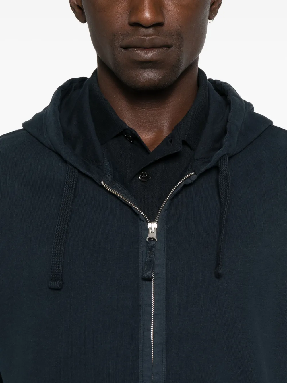 Stone Island Hoodie met rits Blauw