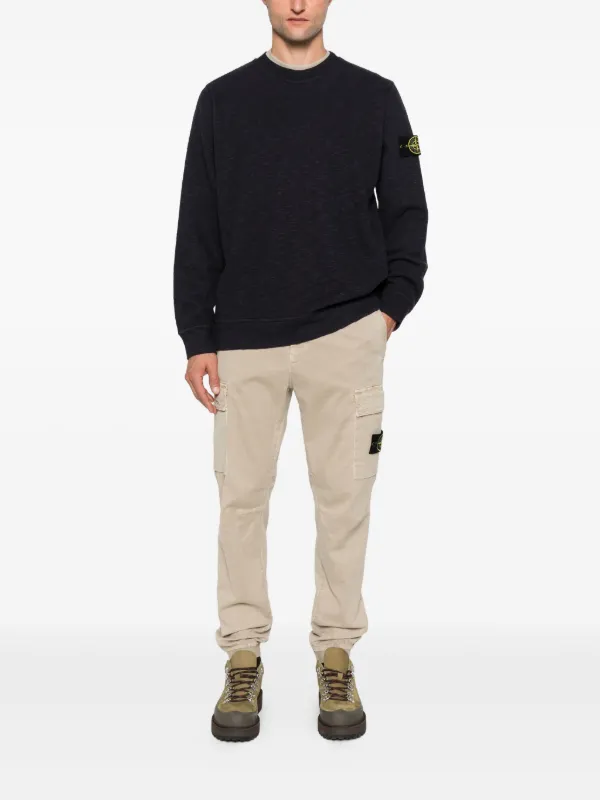 Stone Island パッチポケット スウェットシャツ | ブルー | FARFETCH JP