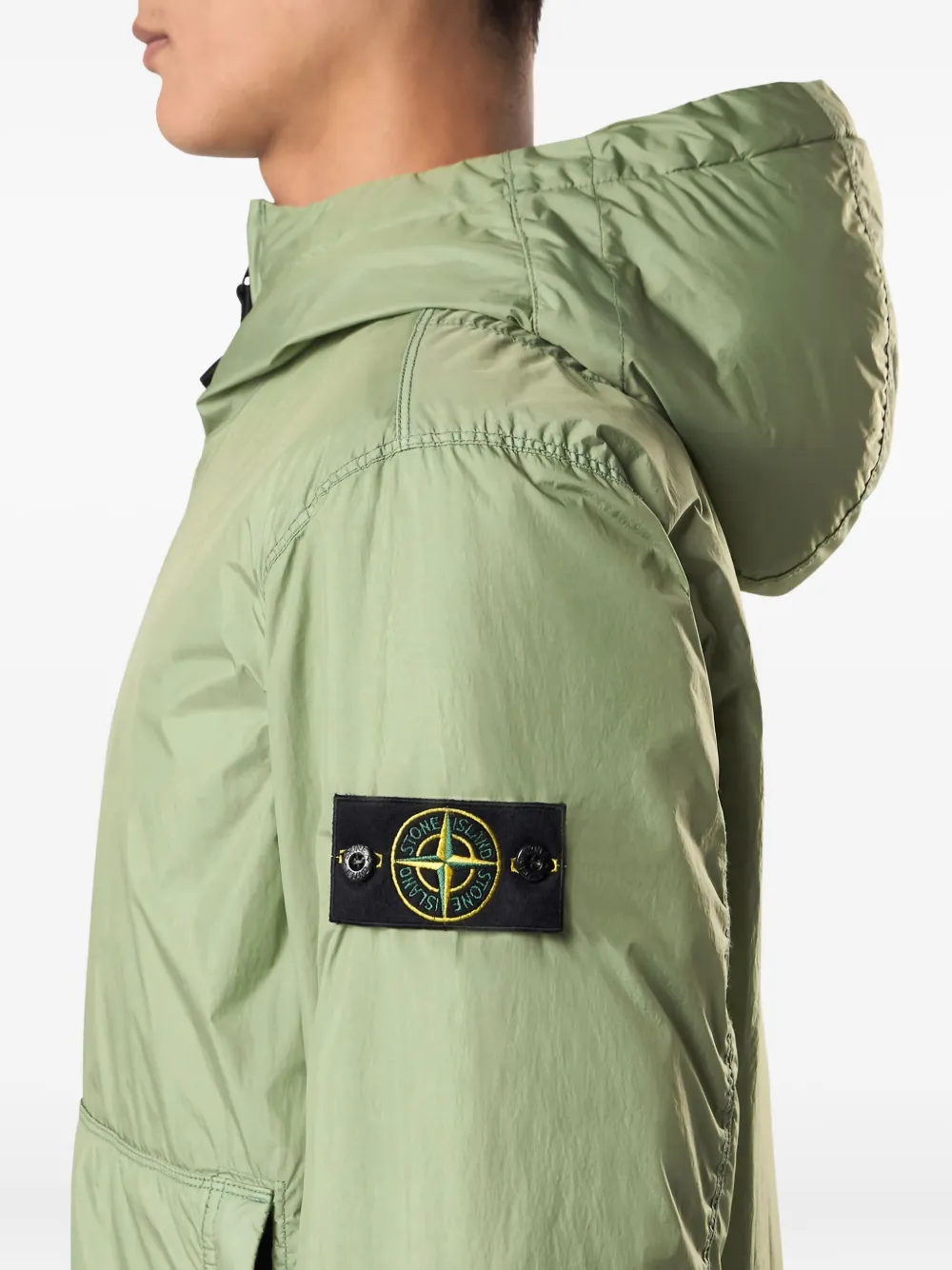Stone Island Jack met rits Groen