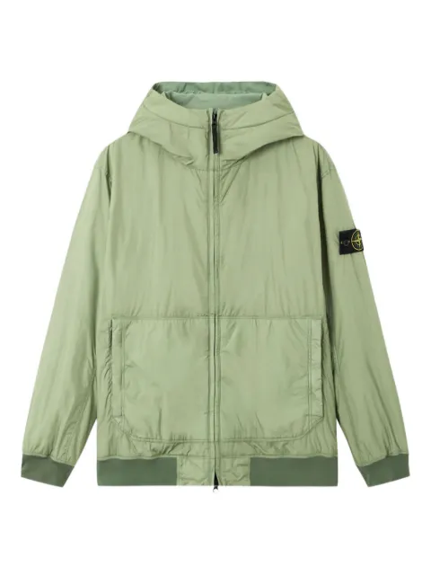 Stone Island logo-patch zip-fastening jacket