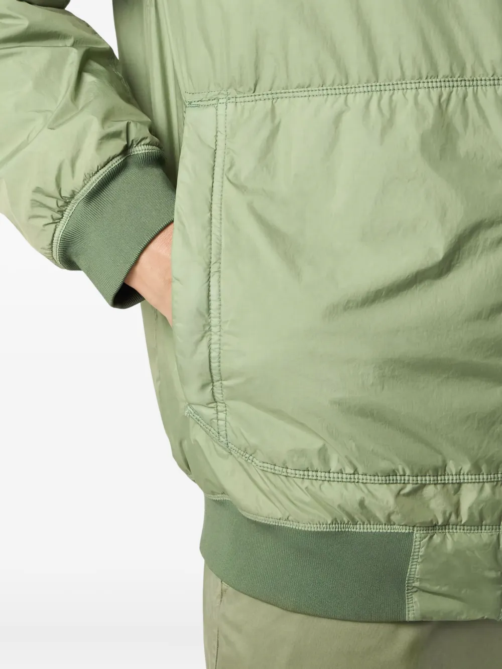 Stone Island Jack met rits Groen