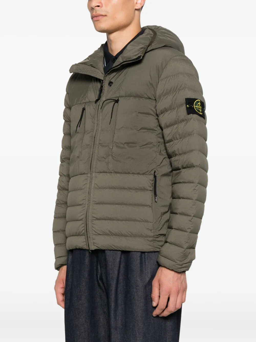 Stone Island Jack met capuchon Groen