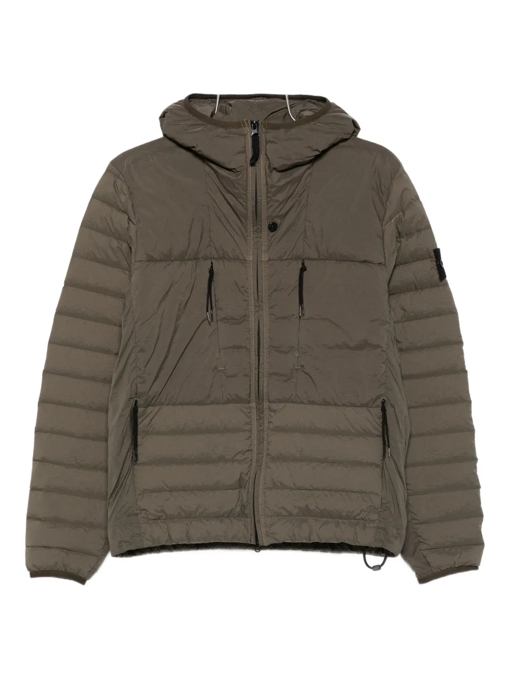 Stone Island hooded zip-fastening jacket Groen