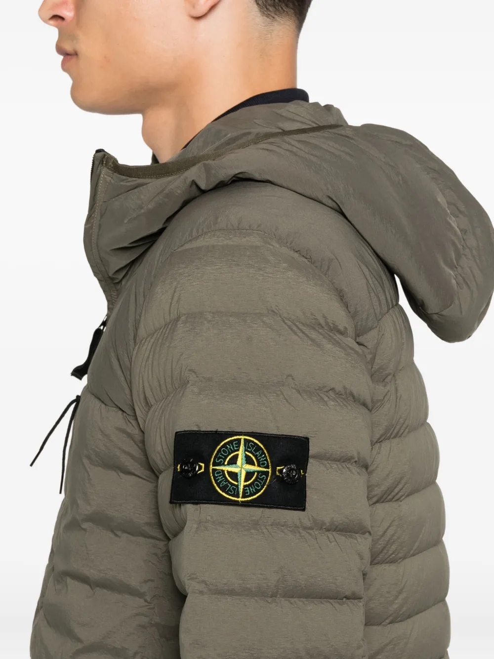 Stone Island Jack met capuchon Groen