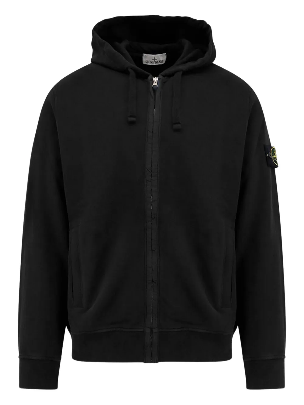 Stone Island zip-fastening hoodie | Black | Image 1