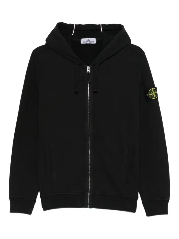 Stone  ジップパーカー　ブラック　黒 Stone Island ジップ パーカー | ブラック | FARFETCH JP