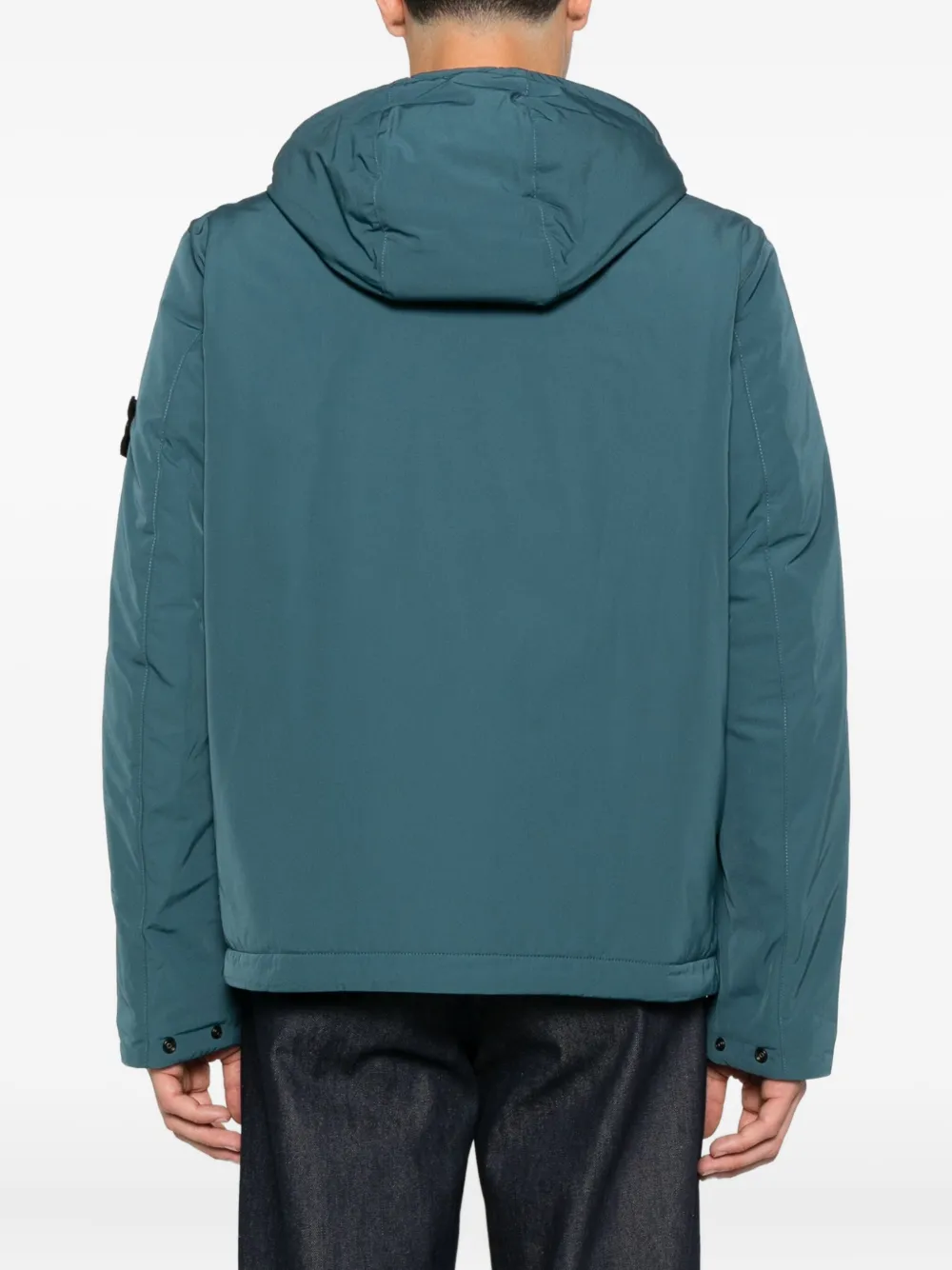 Stone Island 4100047 jack met capuchon en rits Blauw