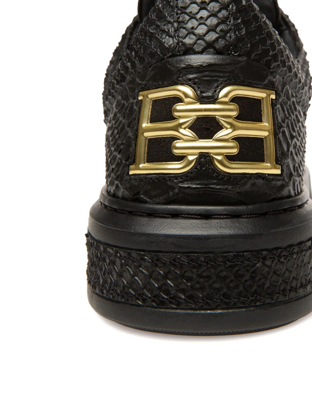 Bally Marell leren sneakers met streepdetail Zwart