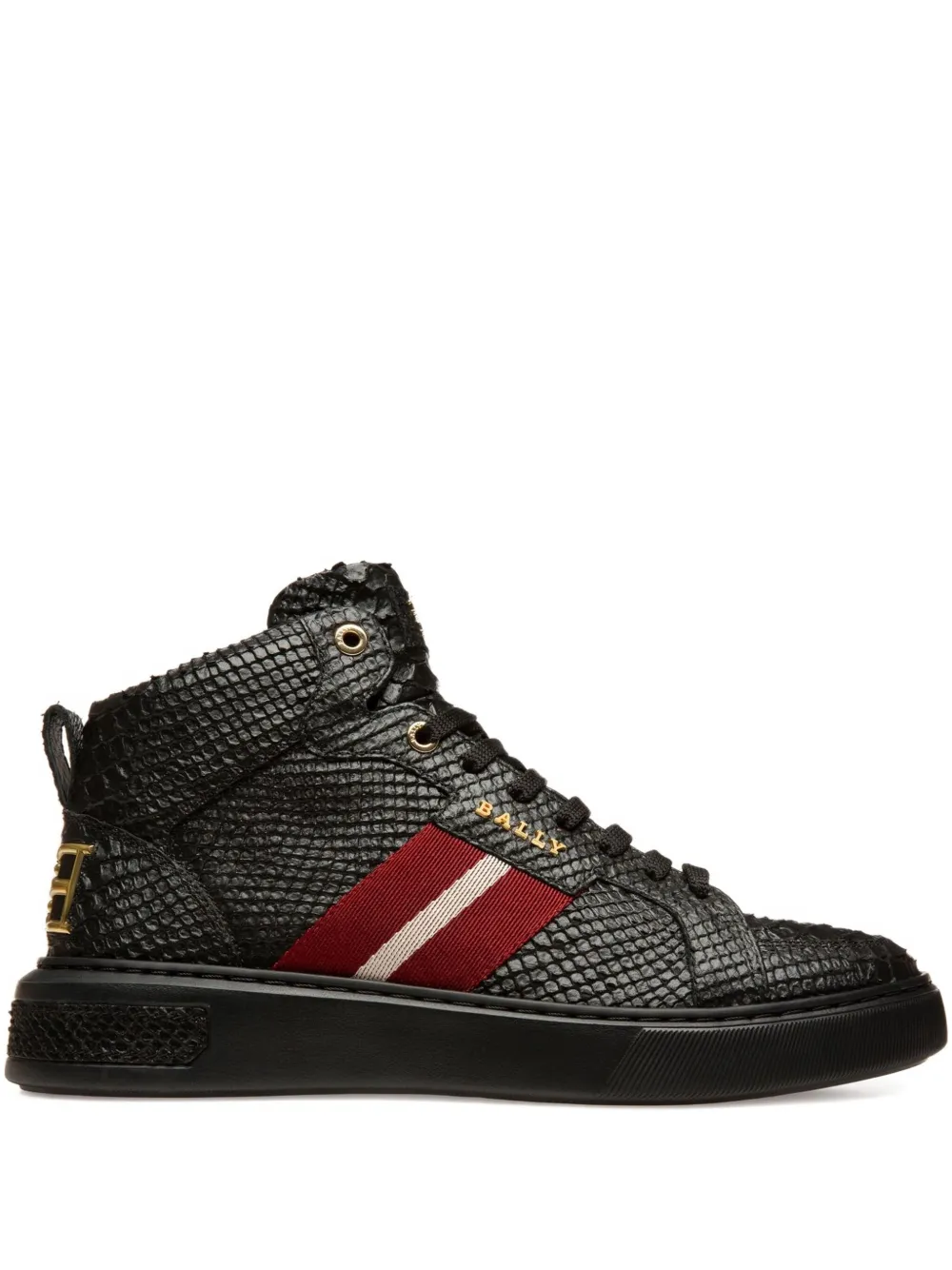 Bally Meson stripe-detail high-top sneakers Black