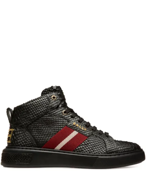 Bally Meson stripe-detail high-top sneakers