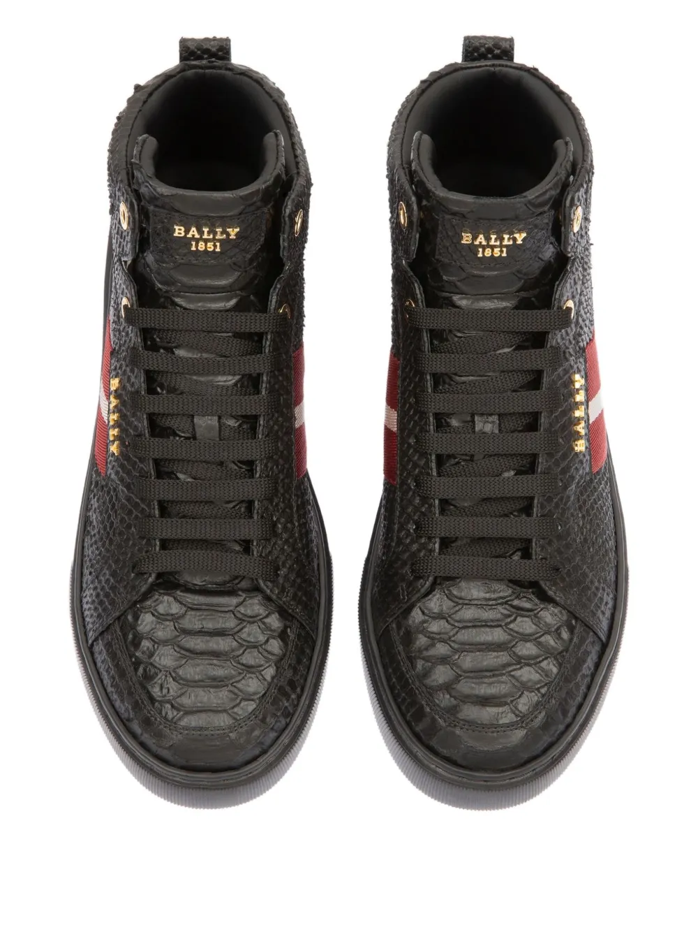 Bally Meson stripe-detail high-top sneakers Black