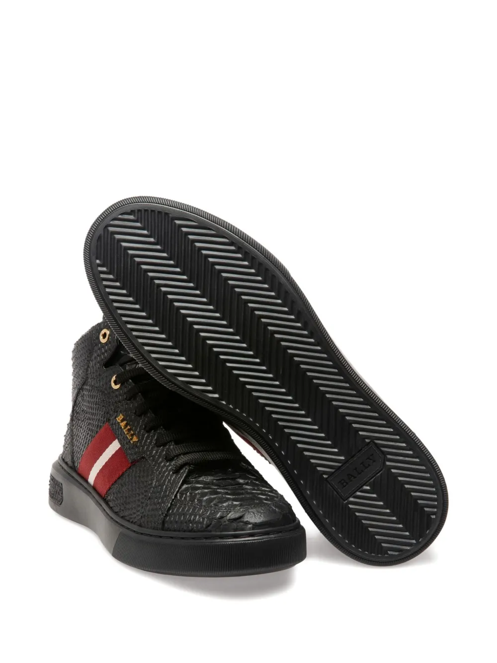 Bally Meson stripe-detail high-top sneakers Black