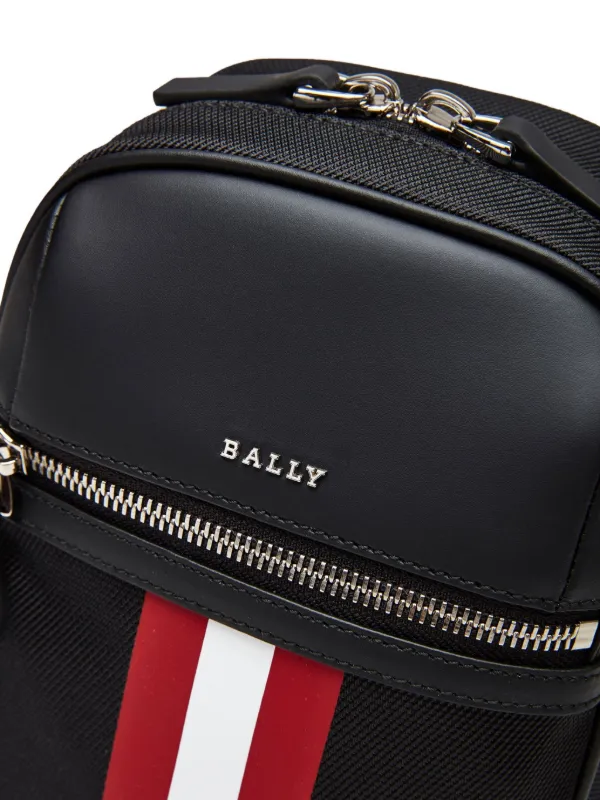 Bally ストライプ メッセンジャーバッグ | ブラック | FARFETCH JP