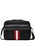Bally Tharek ribbon-detail canvas messenger bag - Black