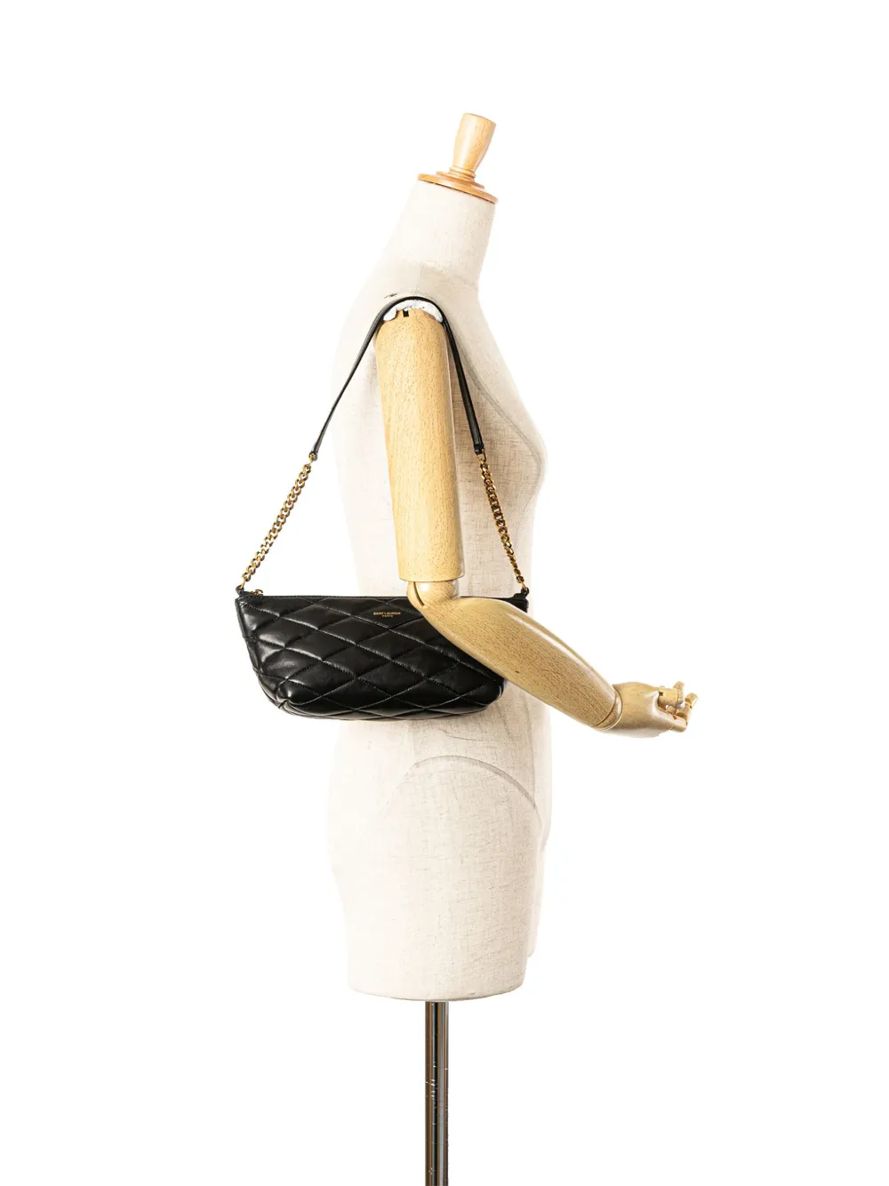 Pre-owned Saint Laurent 2023 Mini Quilted Lambskin Sade Shoulder Bag
