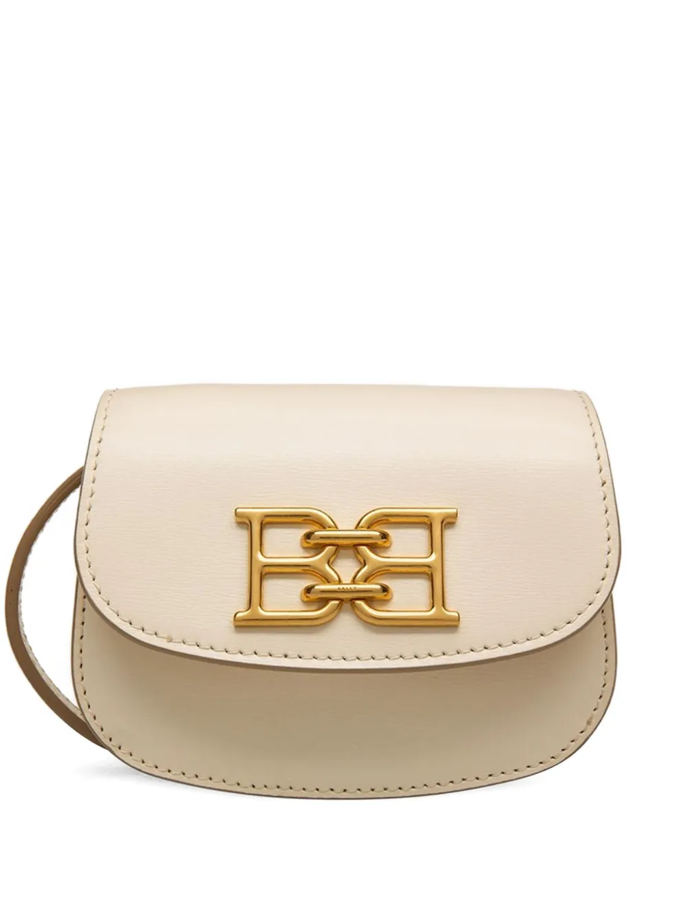 Bally mini B-Chain foldover clasp leather bag | Neutrals | Image 1