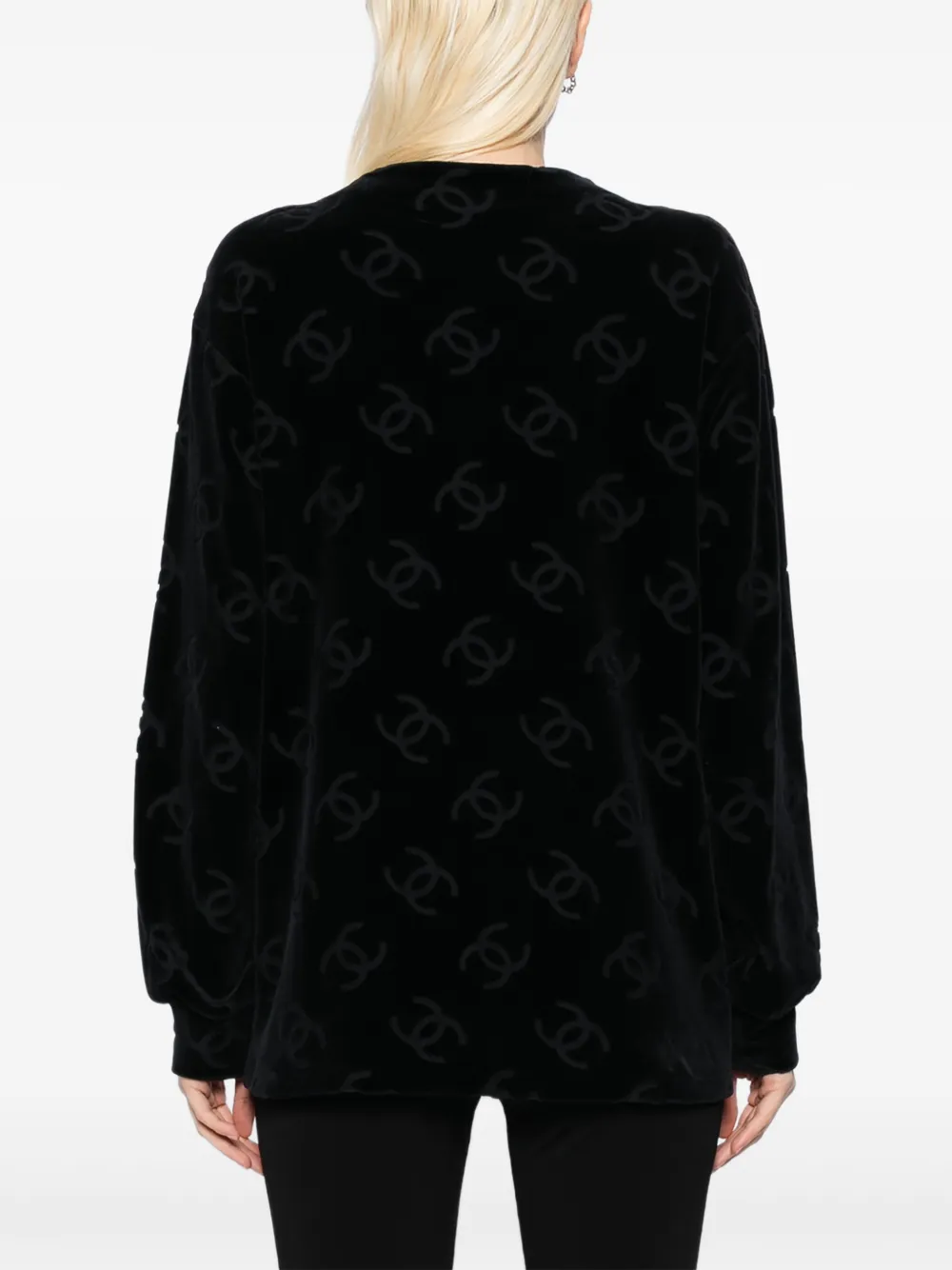 Pre-owned Chanel 1990-2000s Single Breasted Collarless Jacket In Black
