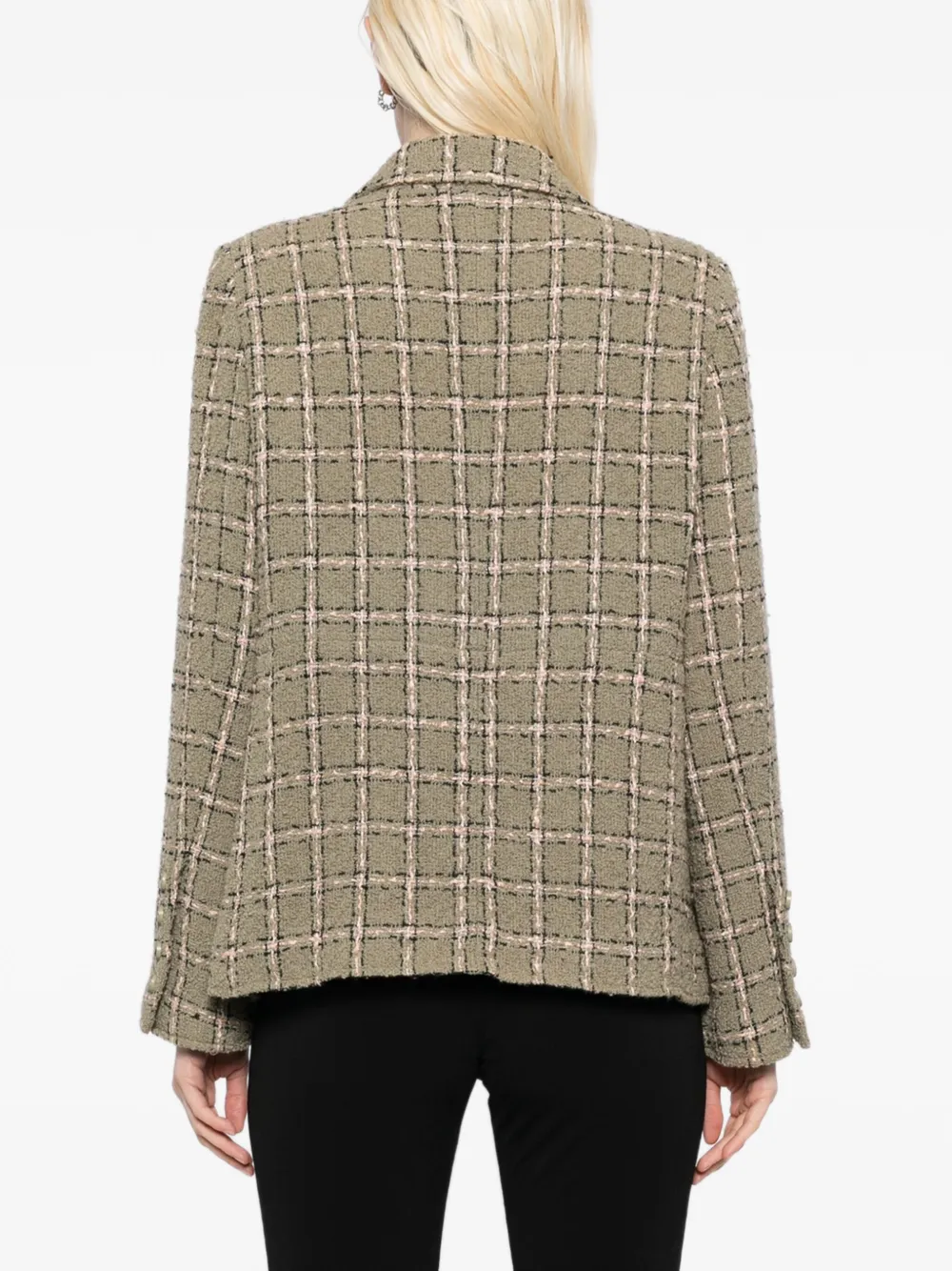 Pre-owned Chanel 1995 Single Breasted Jacket In Green