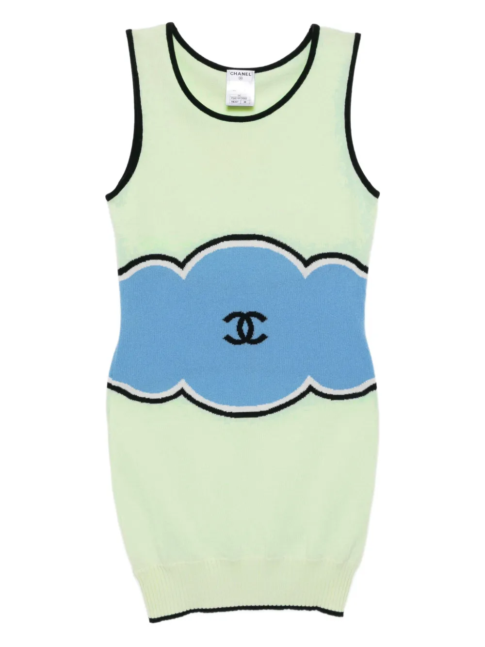 CHANEL Pre-Owned 2009 sleeveless dress | Green | Image 1