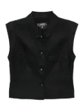 CHANEL Pre-Owned 1990-2000s vest jacket - Black