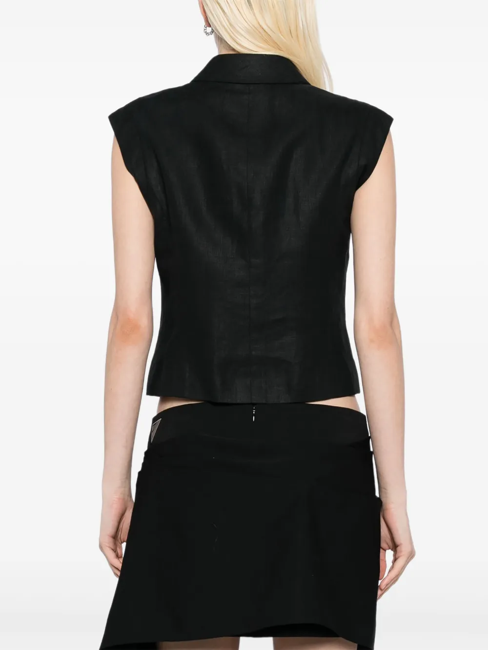 Pre-owned Chanel 1990-2000s Vest Jacket In Black
