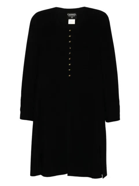 CHANEL Pre-Owned 1997 single breasted collarless coat