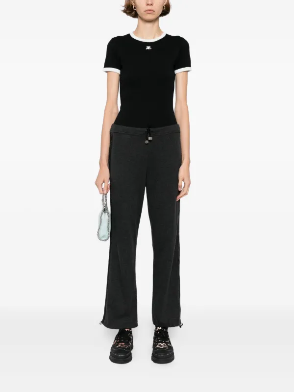 CHANEL Pre-Owned 2002 Logo Band Track Pants Grey FARFETCH SA