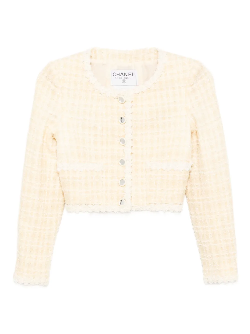 1990-2000s collarless single-breasted jacket